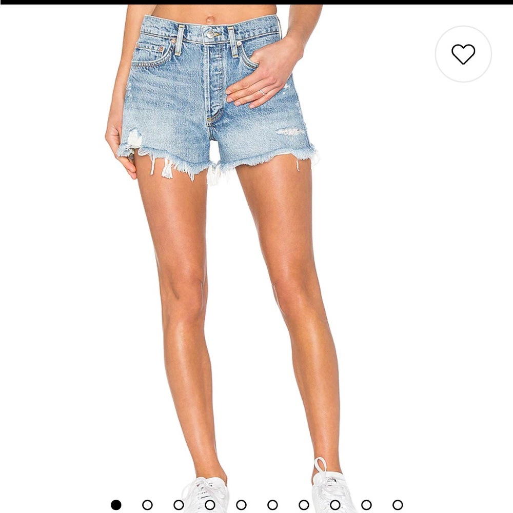 AGOLDE Vintage Parker, distressed denim shorts - Picture 9 of 12